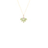 Maureen O'Hara Vintage Flower Pendant – Peridot Gold