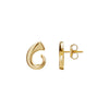 9CT Yellow Gold Tusk Stud Earrings 10.5x7.5mm