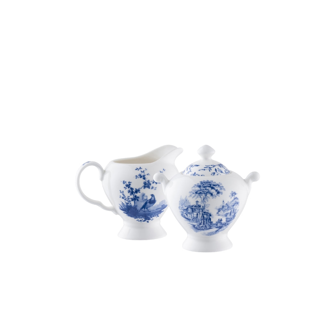 Aynsley Archive Blue Cream & Sugar Set