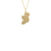 9ct Yellow Gold Celtic Map of Ireland Pendant
