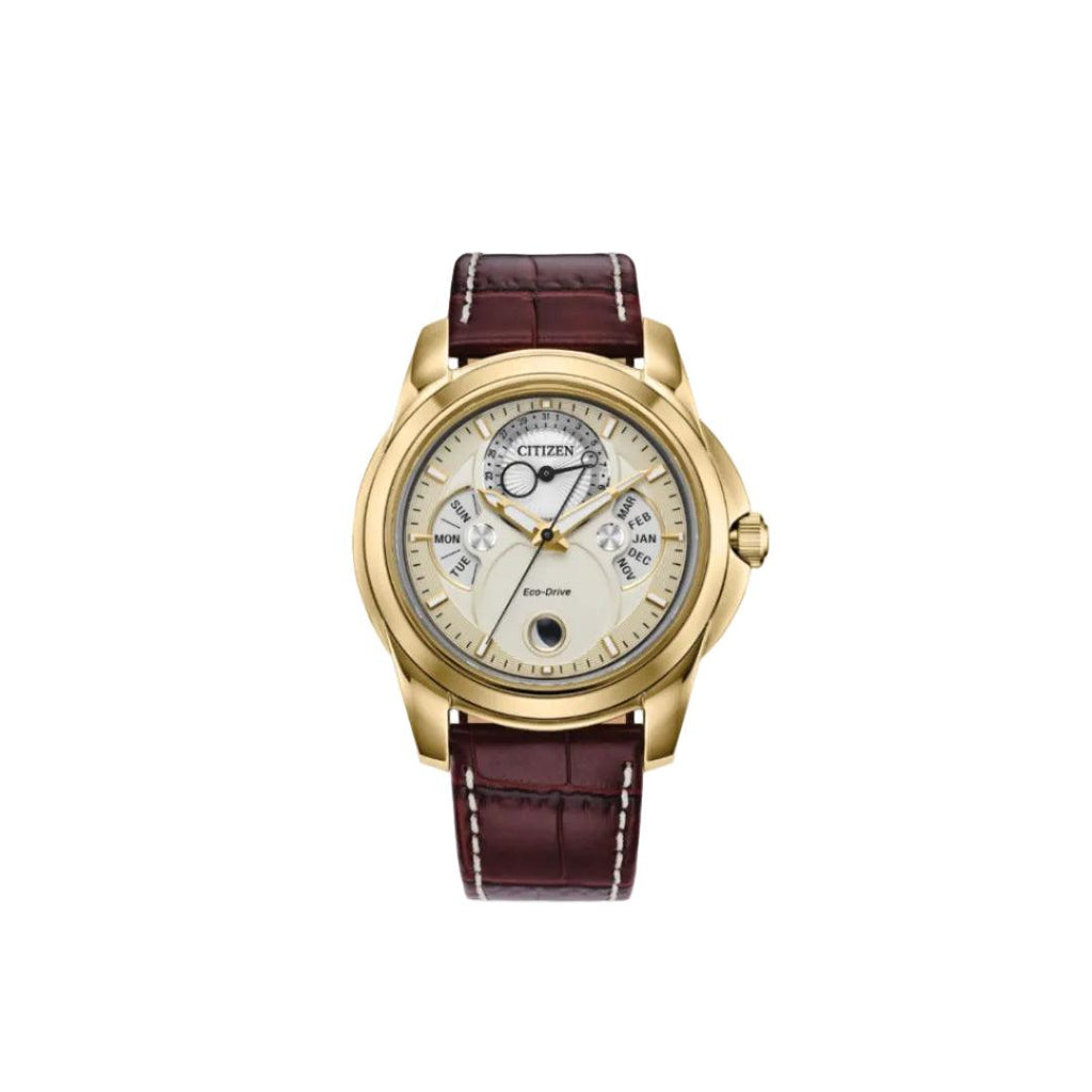Citizen Eco-Drive Calendrer Moon phase – Champagne Dial with Rose Gold-Tone Case