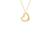 9ct Yellow Gold Heart Slider Pendant