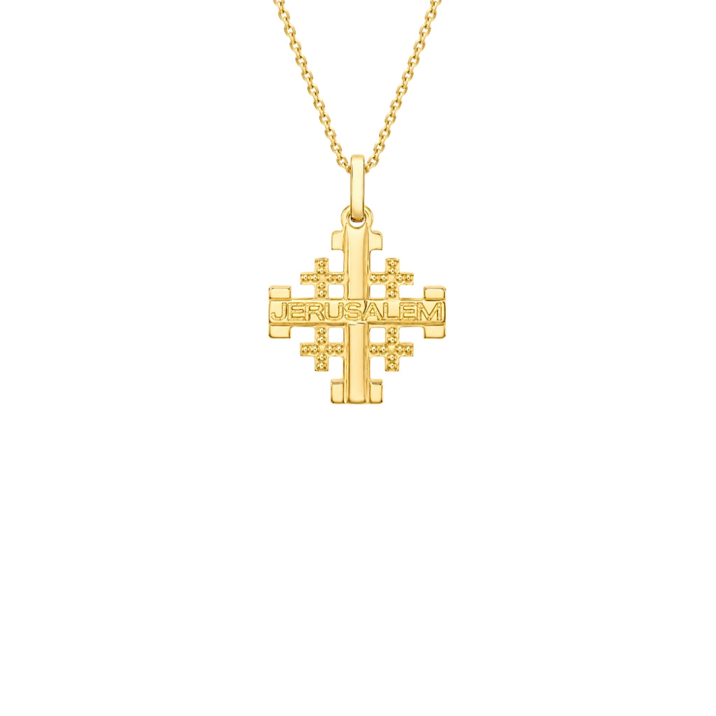 9ct Yellow Gold 'Jerusalem Cross' Pendant