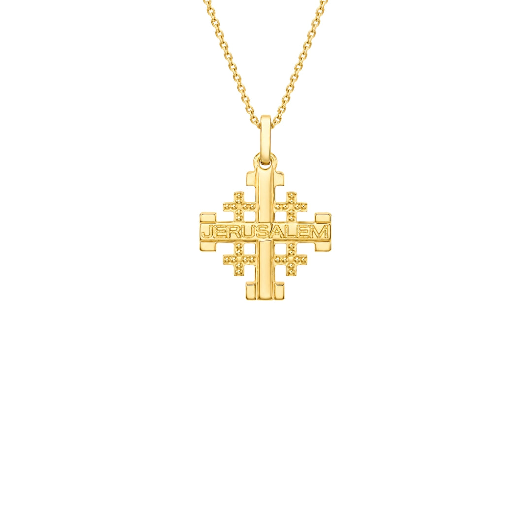 9ct Yellow Gold 'Jerusalem Cross' Pendant