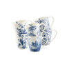Aynsley Archive Blue Mugs Set of 6