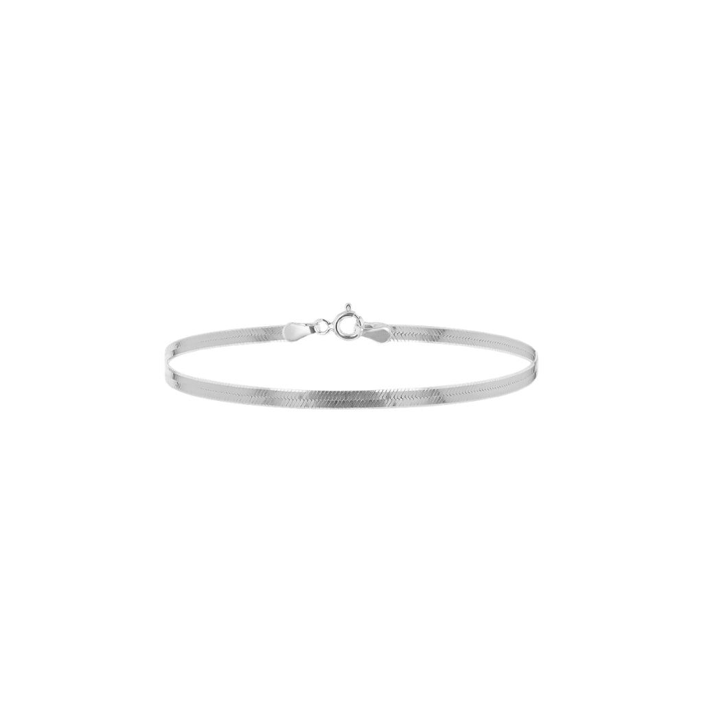 Sterling Silver Triple Herringbone Bracelet