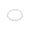 Sterling Silver Diamond Cut Short & Long Oval Belcher Bracelet