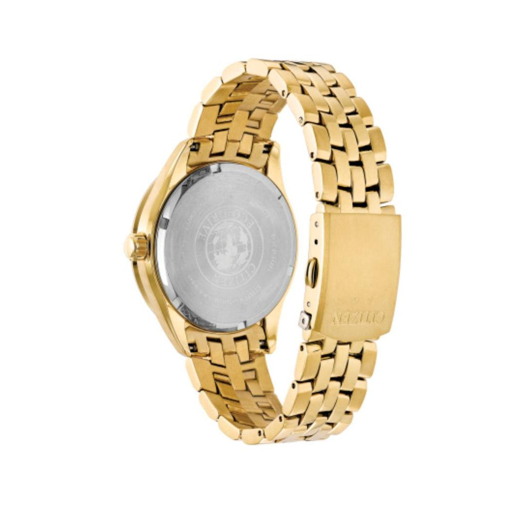 Citizen Eco-Drive Corso – Black Dial with Gold Accents