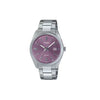 Casio Classic Analogue – Stainless Steel Case & Bracelet with Purple Dial