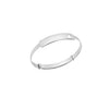 Sterling Silver Heart ID Extendable Baby Bangle