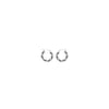 Sterling Silver Stardust Twisted Hoop Creole Earrings