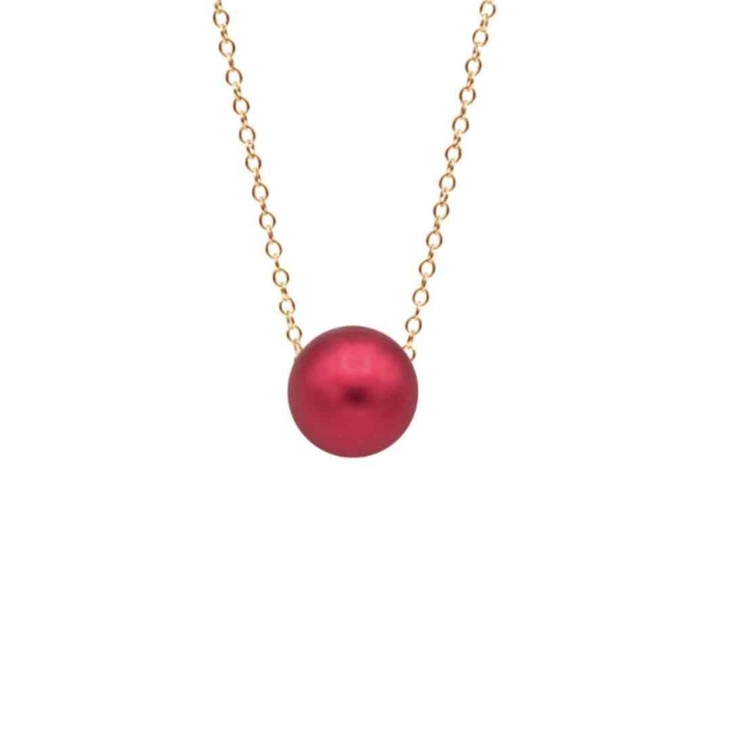 Yvonne Kelly - Roll With It Pendant – 9ct Gold & Red Anodised Aluminium