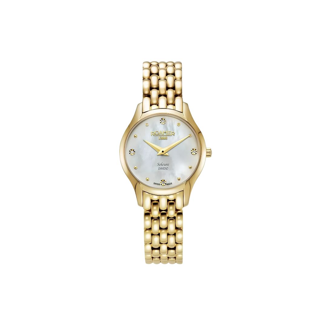 Roamer Soleure Diamond Gold Watch