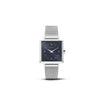 Amalys Chloe Silver Mesh Watch – Deep Blue Dial with Stainless Steel Bracelet