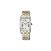 SEIKO QUARTZ LADIES TWO-TONE STAINLESS STEEL WHITE DIAL BRACELET WATCH