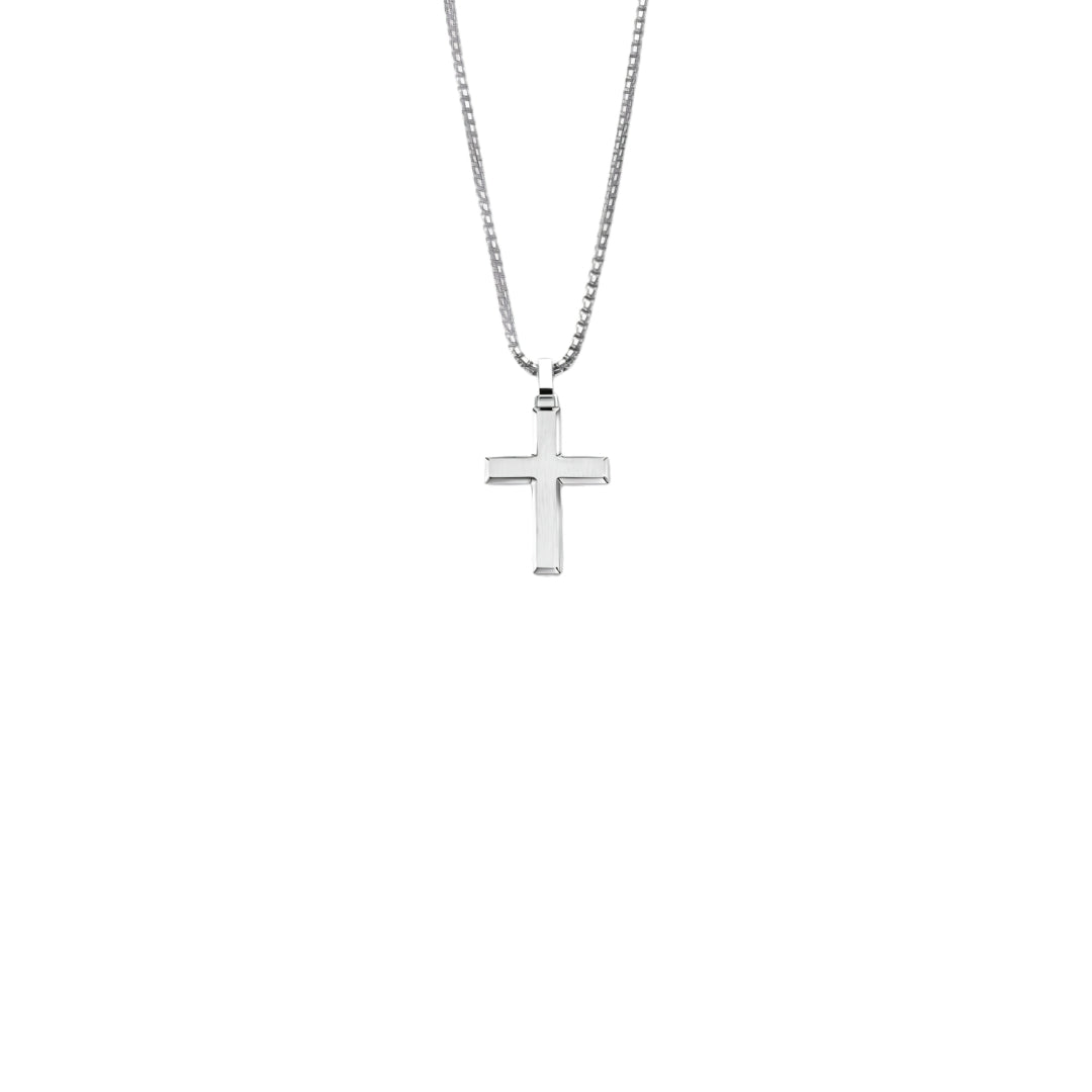 Lotus Style Men’s Cross Necklace
