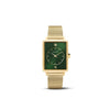 Amalys Colette Gold Mesh Watch – Green Dial with Stainless Steel Bracelet