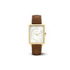 Amalys Mathilda Brown Strap – White Dial with Leather Band