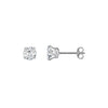 Children's Sterling Silver Crystal Stud Earrings 6mm