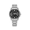 Citizen Eco-Drive Garrison – Black Dial with Stainless Steel Bracelet