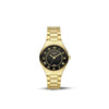Amalys  Isis Gold Watch – Black Dial with Stainless Steel Case