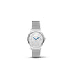 Amalys Violette Silver Watch – White Dial with Stainless Steel Case