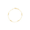 9CT Yellow Gold Marquise & Chain Bracelet