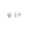 9CT White Gold Pear Stud Earrings 8x6mm