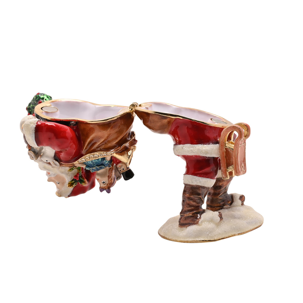 Father Christmas With Gifts Trinket