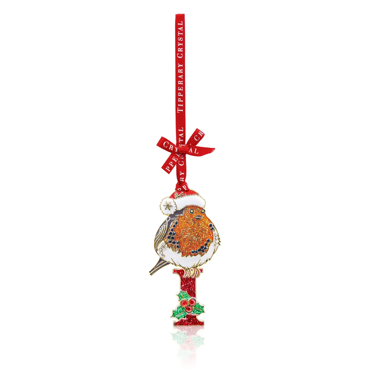 Tipperary Alphabet Robin Christmas Decoration - I