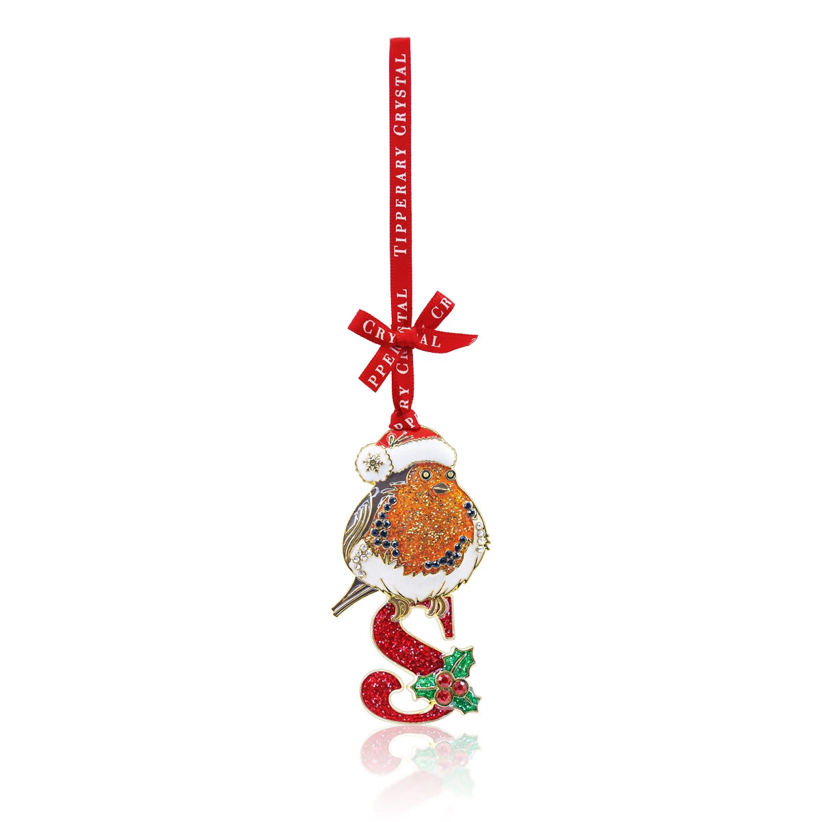 Tipperary Alphabet Robin Christmas Decoration - S