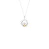Sterling Silver November Birthstone Claddagh Pendant