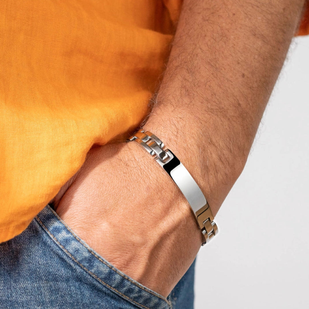 Lotus Men’s Link Bracelet