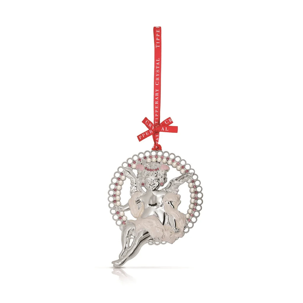 Tipperary Pearl Cherub Decoration