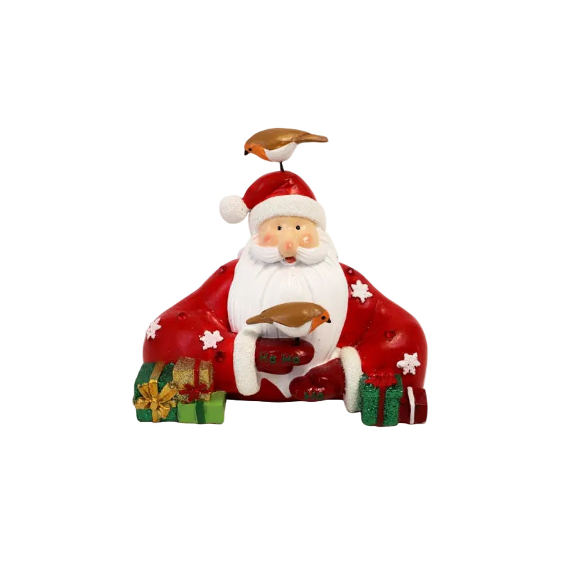 Tipperary Santa With Robins Ornament