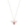 Bee Pendant with Crystal Detailing – Rose Gold