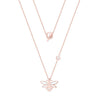 Bee Cut-Out Pendant – Rose Gold