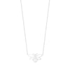 Bee Pendant Stencil Design - Silver