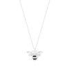 Bee Pendant with Crystal Detailing – Silver