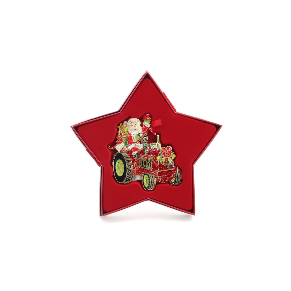Tipperary Santa Tractor Decoration