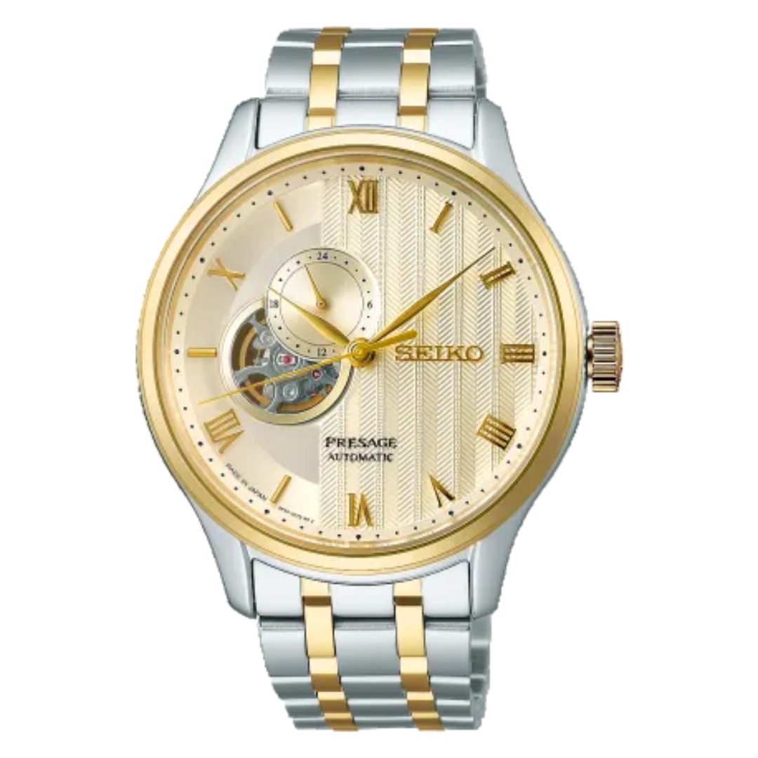 Seiko Presage Automatic Open Heart – Champagne Dial Two-Tone Automatic