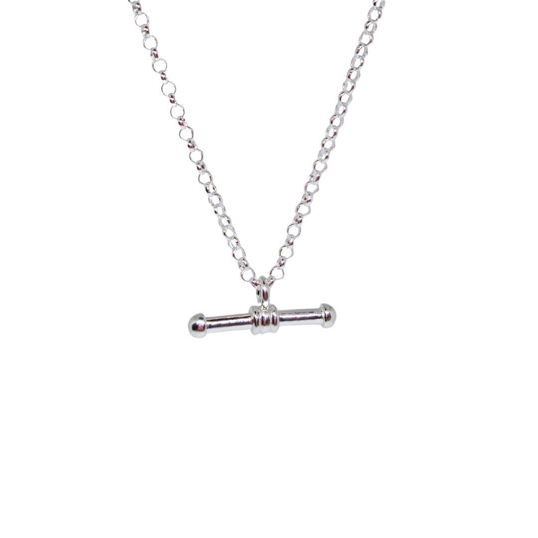 Balance Bar Sterling Silver Necklace – Silver